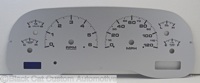 98-00 Dakota Custom Design Gauge Face